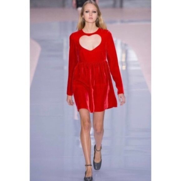 Chloe' Red Night Out Dress Size: 4 (S) - Picture 1 of 7